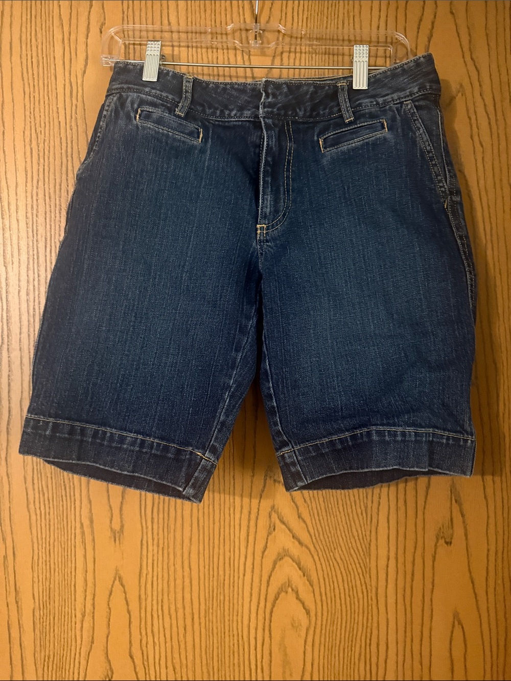 Old Navy Dark Blue Denim Bermuda Shorts